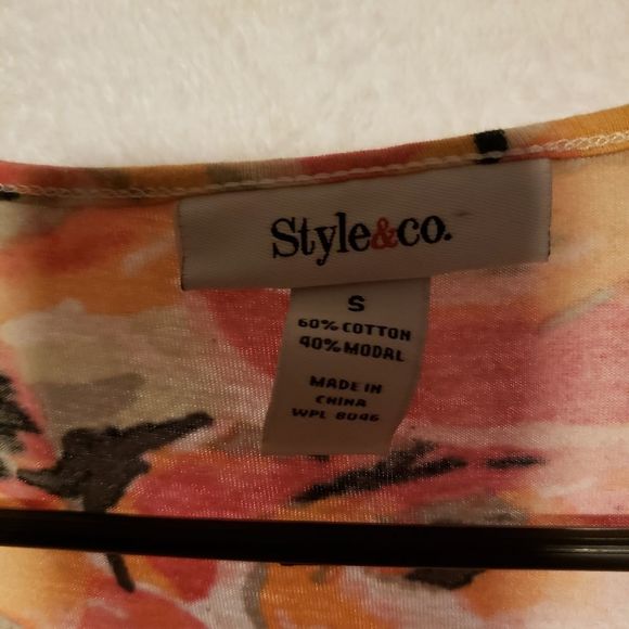 Style & Co Blouse Floral - Picture 3 of 3